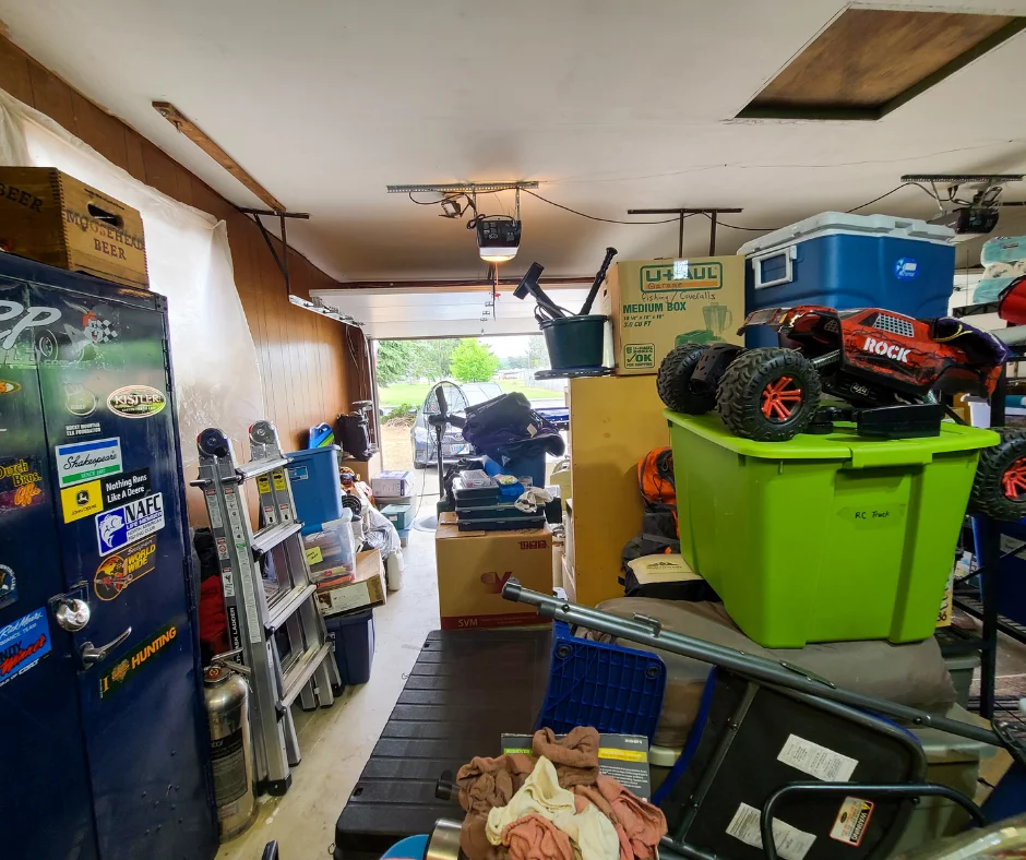 Garage organization before